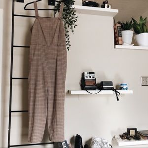 Plaid Jumpsuit
